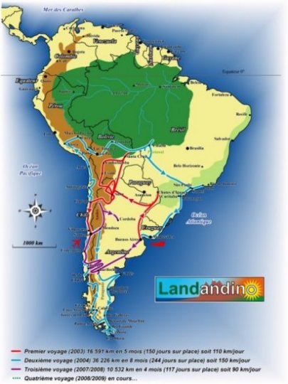 Carte Amérique du Sud